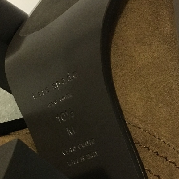 [Kate Spade] Baise Brown Suede Ankle Boots Sz 10.5M - Picture 6 of 7